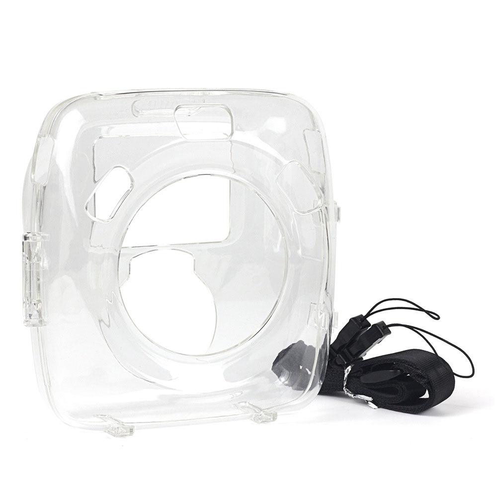 

Кришталевий прозорий чохол з ПВХ для Fujifilm Instax Square SQ20 Ремінь для миттєвої камери Сумка на плече Захисна плівка Чохол для камери чистий