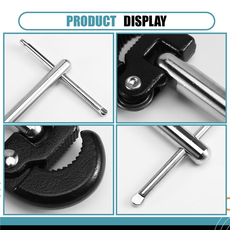 

A25F-Tap Nut Wrench For Tight Spaces Basin Wrench 3/8 To 1-1/4Inch Jaw Capacity Sink Faucet Spanner