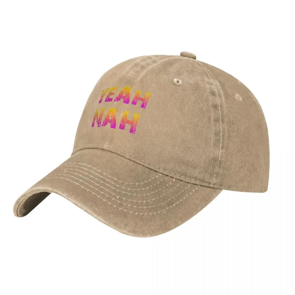 Yeah nah Yeahnah ozzy saying Yeah nah Yeah Baseball Cap Ball Cap Hat Unisex Snap Back Hat Womens Golf Wear Unisexs