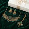 Indian Style Tassel Wings Shaped Jewelry Sets Shining Necklace Earrings Set  Indian Bridal