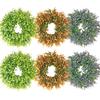 Eucalyptus Leaf Artificial Wreath PE Material Artificial Flower Simulation Plant Outdoor Party Event Garden Decoration