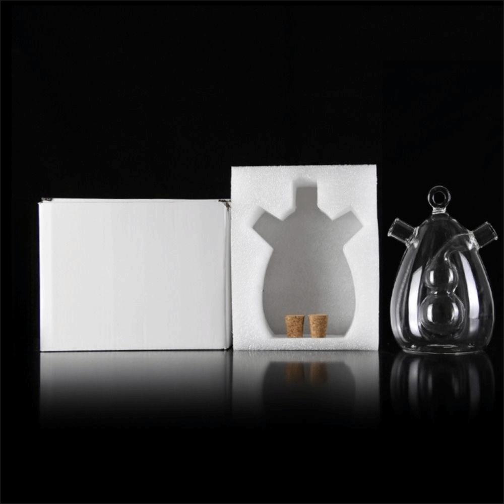 Glass Olive Oil Dispenser 2 In 1 Vinegar Cruet Bottle Oil and Vinegar Dispenser  Kitchen Restaurant