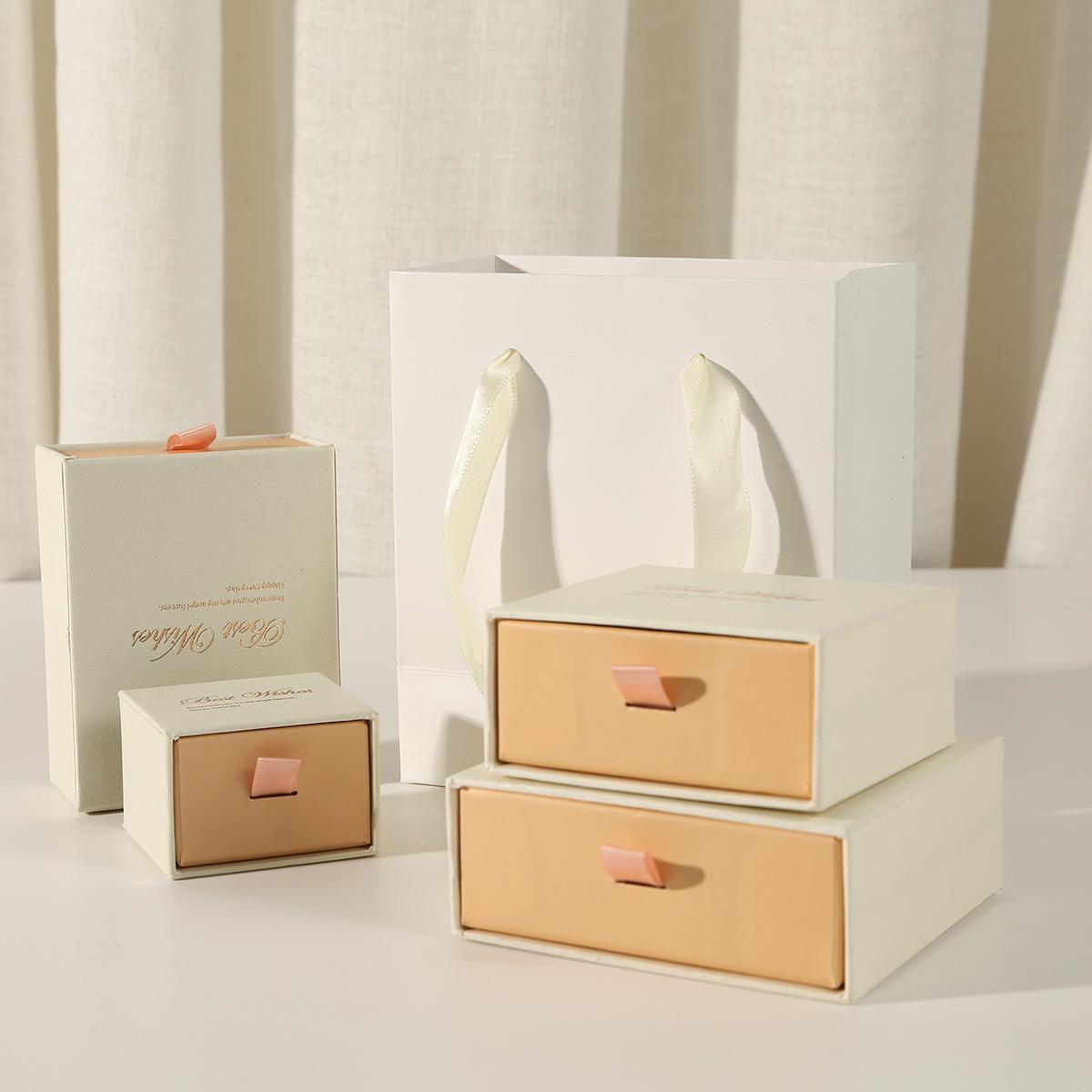 

White & Pink Jewelry Gift Box for Necklace, Ring, Bracelet, Earrings
