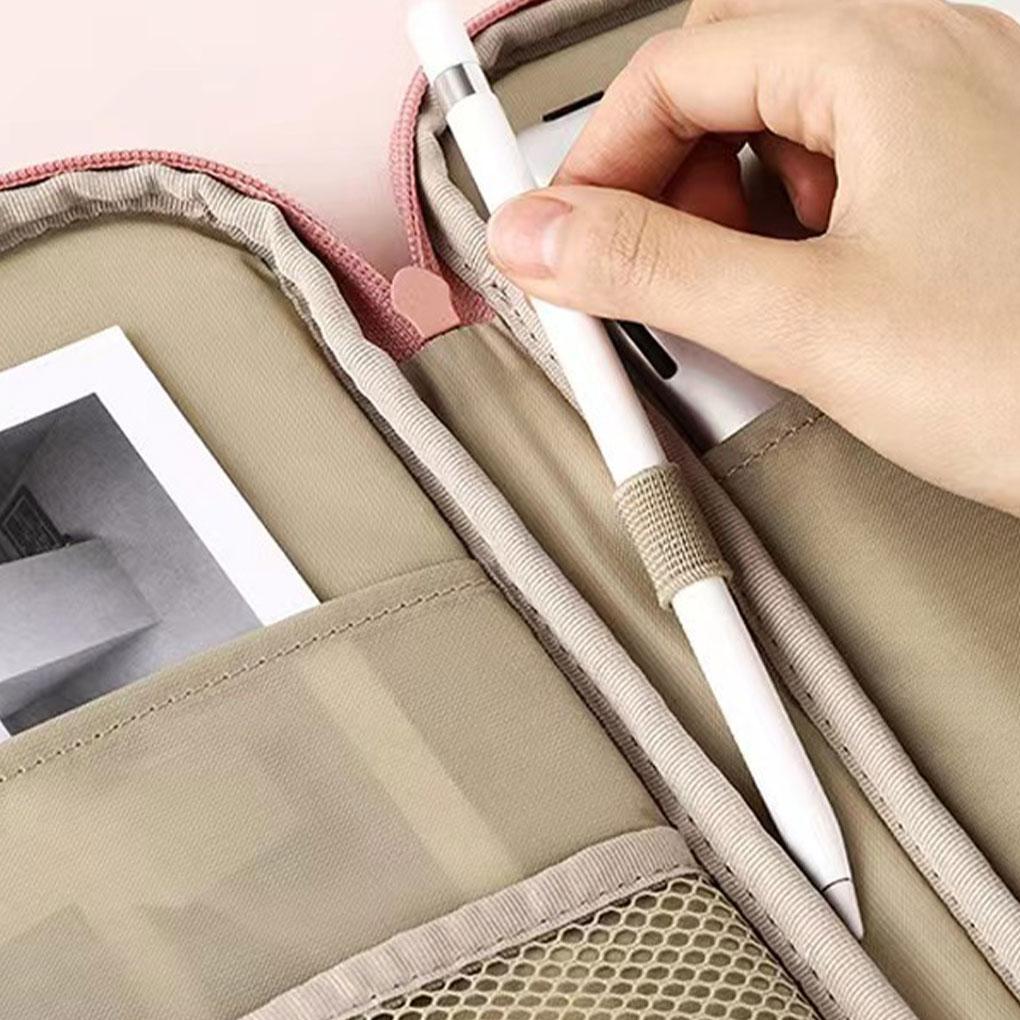 Tablet Sleeve Bag Laptop Pouch Soft Computer Handbag Notebook Keyboard Storage Zipper Closure Mouse Organizer Business