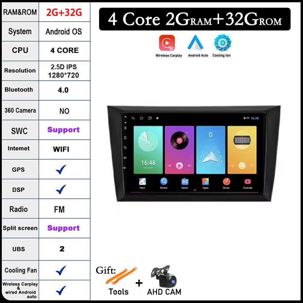 Android 14 For Volkswagen VW Golf 6 2008 - 2016 Car Radio Carplay Auto Multimedia Stereo Video Player GPS Navigation QLED 4G DSP