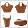 ANA McQueen Fan-Shaped Bag (Camel)