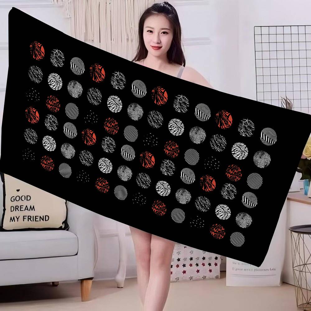 Popular T-Twenty One Pilot Band Big Microfiber Beach Towels Quick Dry Towel Sand Beach Towels Pool Towel for Travel Swim Pool