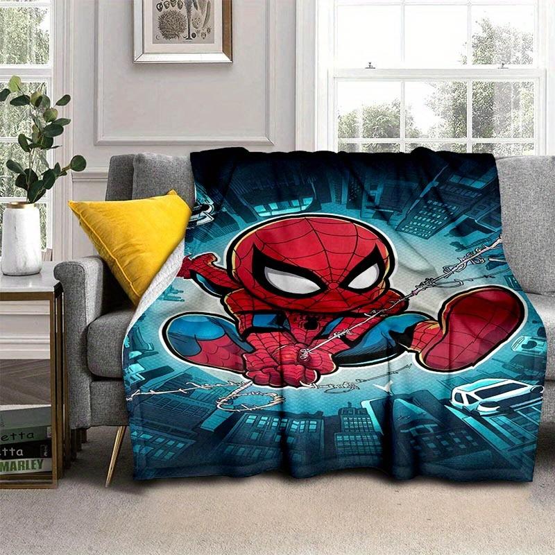 1pc Spider-Man (15)d Printing Blanket - Soft, All-Season Throw for Living Room, Bedroom,Personalized Gift with Adorable Cartoon Design