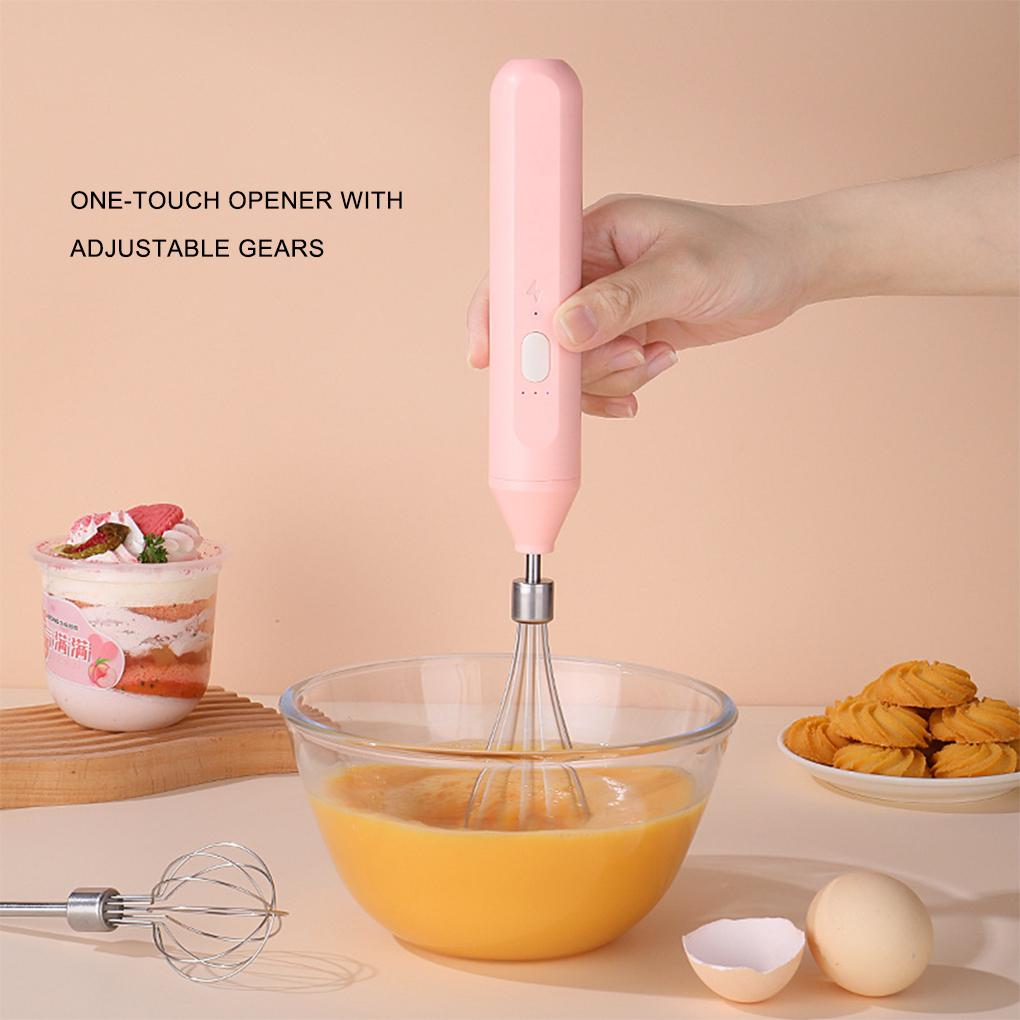 Electric Egg Beater with 3 S Tea Coffee Milk Household Stirrer Cream Mixer Drink Foamer Blender Kitchen Gadgets