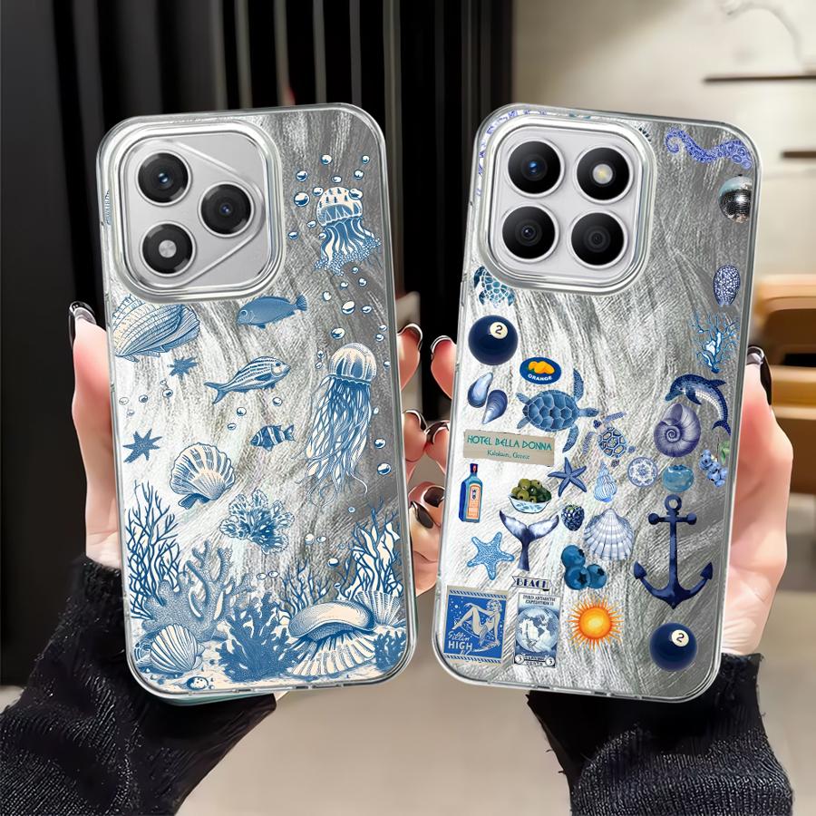 Marine Organisms Phone Case for Honor X7b X8a X9c X8c X8b 200 Pro X9a X9b 200 400 Lite Soft Cover