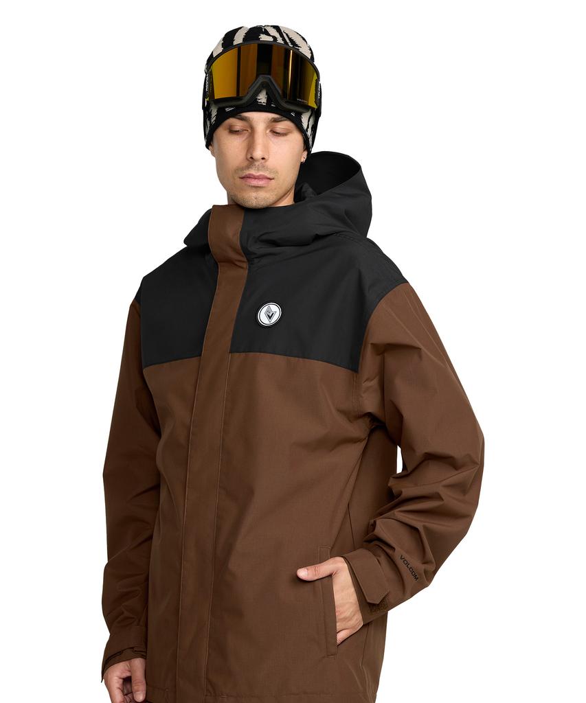 Volcom Men'S Buck-Three-Eighty Jacket (Brown)