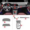 For BMW 3 Series 325 320 330 Car Interior Stickers Center Console Touch Screen Dashboard TPU Transparent Film
