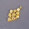 Citrine Gemstone Gold Finish Anniversary Electroformed Birthday Pendant Jewelry V-118