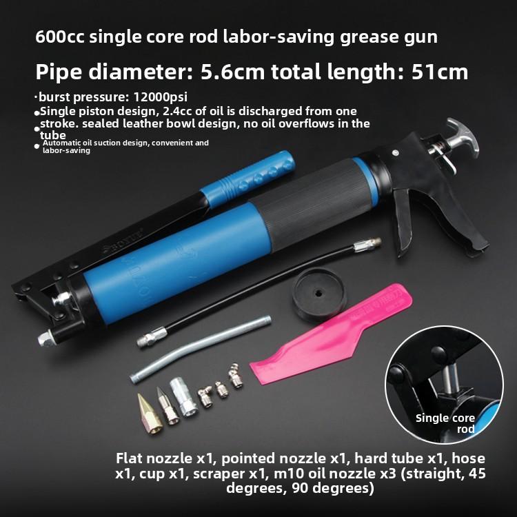 Self Priming Lever Grease Gun Heavy Duty Manual High Pressure for Machinery Lubrication