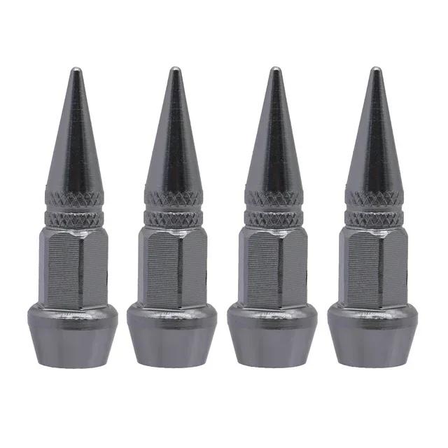 Car Bullet Valve Caps Car Motorcycle Wheel Tire Valve Caps Dustproof Cover 45/60mm Spiked Valve Caps Auto Exterior Accessories