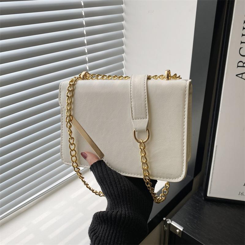 Ретро Элегантные Женские Маленькие Квадратные Сумки Через Плечо Модные Большой Вместимости Женские Сумки на Плечо Простые Повседневные Женские Сумки бежевый