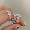 3Pcs Cute Star Wrap Finger Rings Adjustable Minimalist Dopamine Star Rings