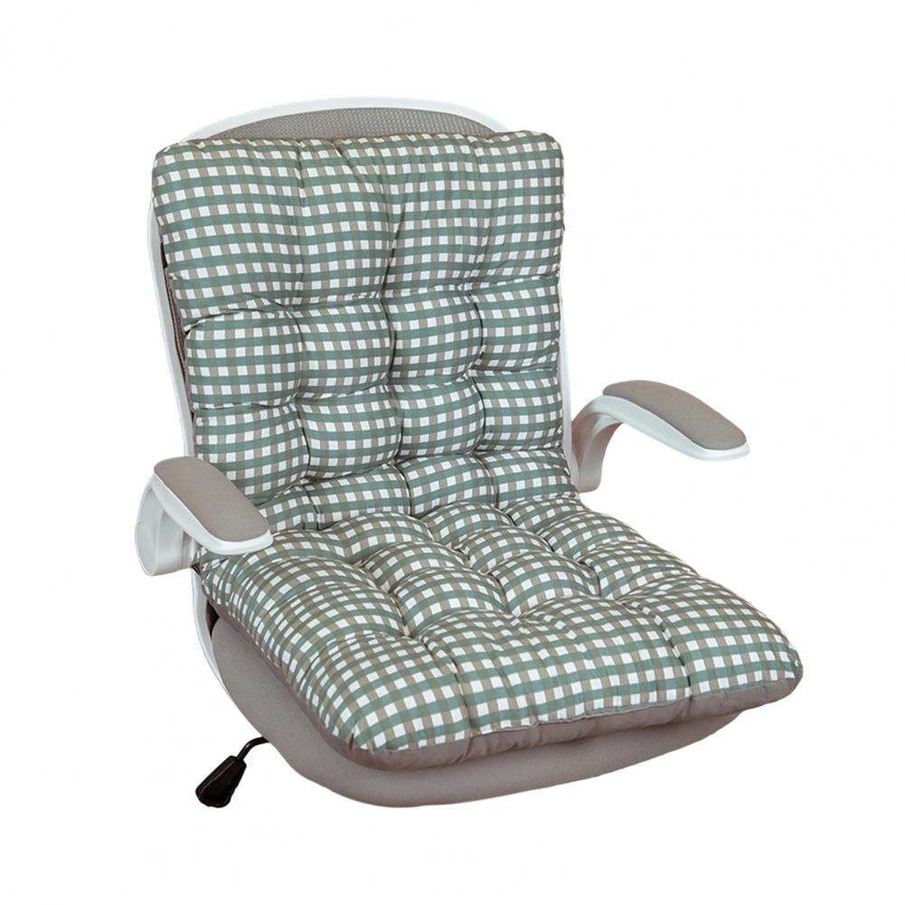 Seat Cushion with Integrated Backrest Soft Seat Cushion with High-Resilience PP Cotton Filled Dining Office Computer Chair Cover