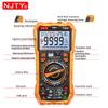 NJTY Digital Multimeter 9999 Counts Multimetro AC/DC Leakage Current Tester 100mF Capacitance Professional Electrician Tools