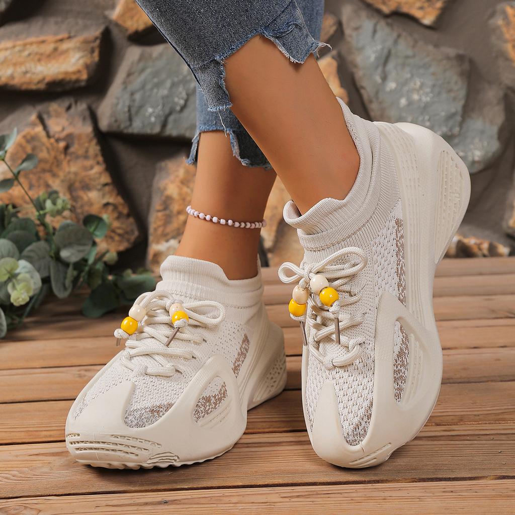 2025 New Women Platform Sneakers High Quality Outdoor Running Tennis Sneakers Women Lace Up Breathable Casual Sports Shoes Women