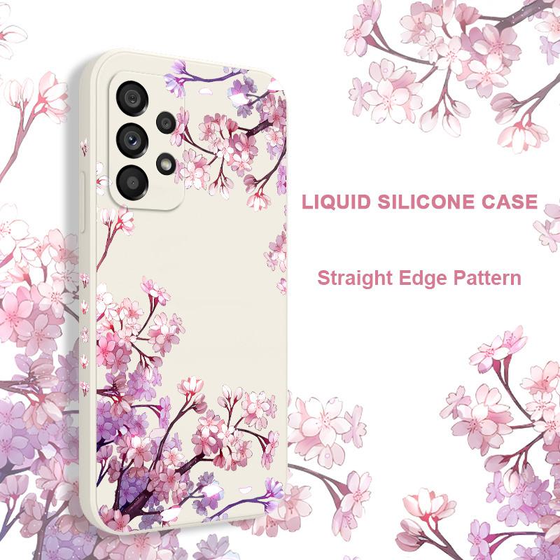 Falling Flowers Case For Samsung Galaxy A73 A53 A33 A23 A13 A72 A52 A52S A32 A22 A12 A71 A51 A31 A21S 4G 5G Cover