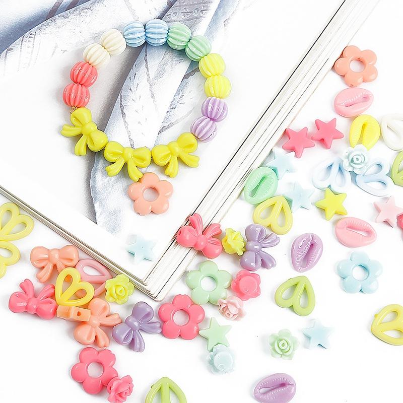 Letter Acrylic Beads Acrylic 30g Loose Beads DIY Pendant Colorful Earrings Necklace Jewelry Accessories Manual Accessories