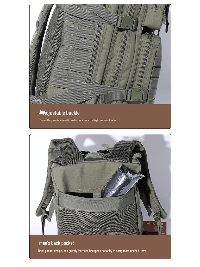 Multifunctional Outdoor Tactical Backpack - Camouflage Hiking & Mountaineering Bag