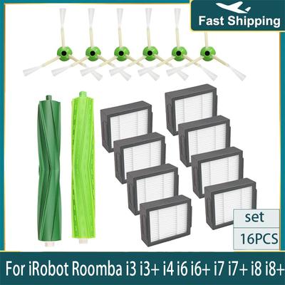 Hepa Filter+Side Brush+Brush Roll+dust Bags Replacement for iRobot Roomba I7 E5 E6 I Series Robot Vacuum Cleaner Spare Parts