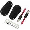 Carbon Fiber Look  Racing Car Flush Mount Hood Latch Steel Pin Locking