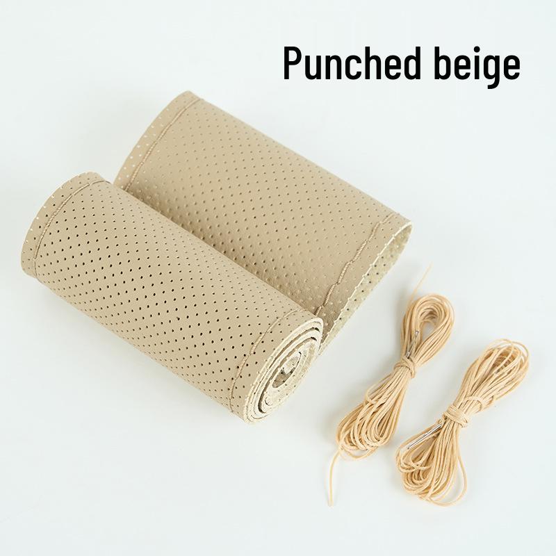 

Обплітка на кермо з натуральної шкіри, ручна робота, коров яча шкіра, всесезонна, універсальний розмір 38cm