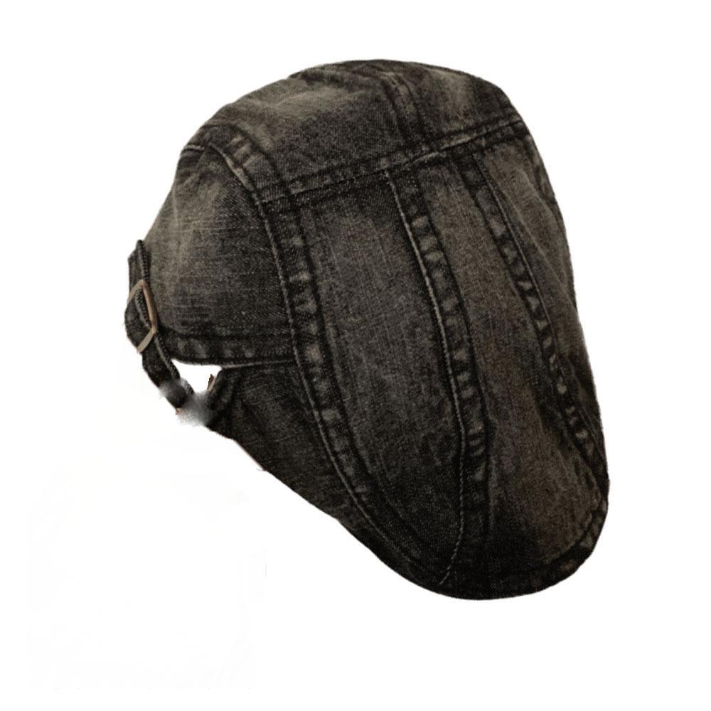 Cloth Denim Beret Washed Artist Hat Casual Newsboy Hat  Women