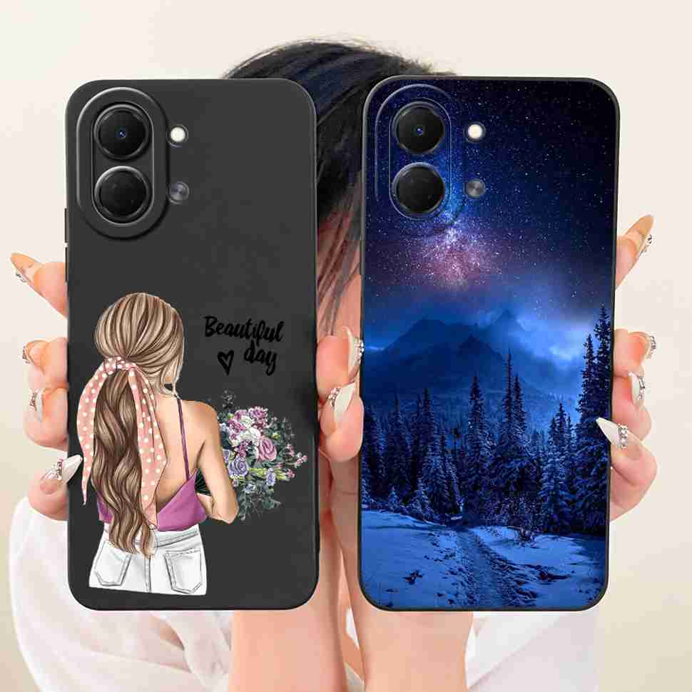 For Tecno Spark Go 3 Case Petty Girl Cover Phone Cases For Tecno Spark Go3 SparkGo 3 Back Cover Fundas Soft Silicone Bumper