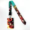 Lanyards Keychain Animated Cartoon Badge Holder ID Credit Card Pass Hang Rope Lanyard For Keys Anime Accessories Gifts