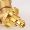 Brass Valve Fittings Y-shaped 4-point Three Way Valve with Switch Stress Relief Gas Splitter Adapter Liquefied Gas Tank