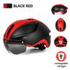 Eastinear 2023 New Road Mountain Bike Helmet Adult Men's Outdoor Sports Cycling Safety Hat With LED Charging Taillight Goggles