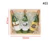 1set Miniature Dollhouse Accessories Simulation Drinks Fruilt Mini Food Toys Mini Wine Bottles Model Set with Box Kitchen Decor