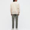 UNIQLO Solid Color Loose Fit Crew Neck Sweatshirt Unisex sweatshirt Light-Beige 444966-30
