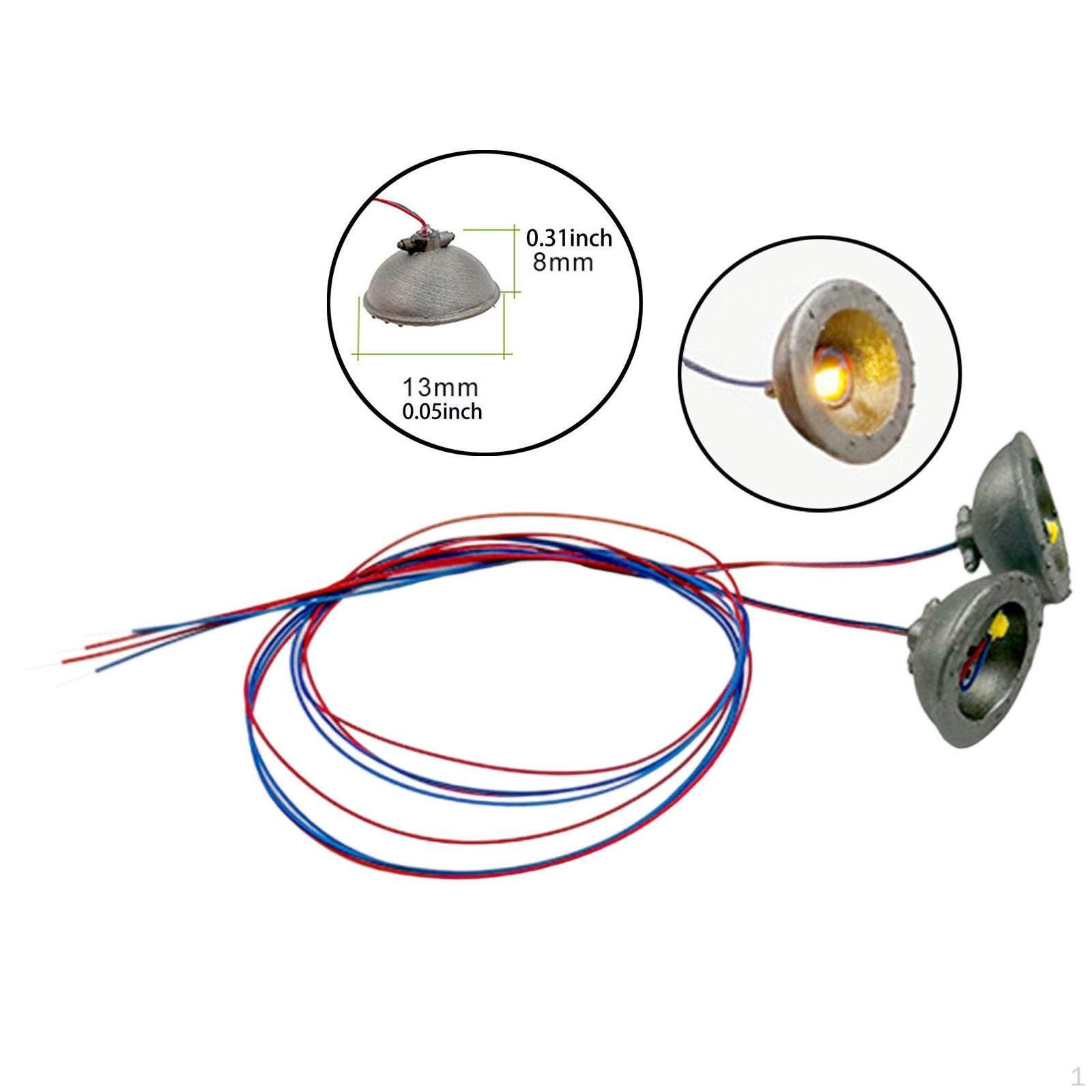 

2 Pieces Miniature Model Warehouse Lamp Scene Accessories for 1/64 Building Decoration Factory