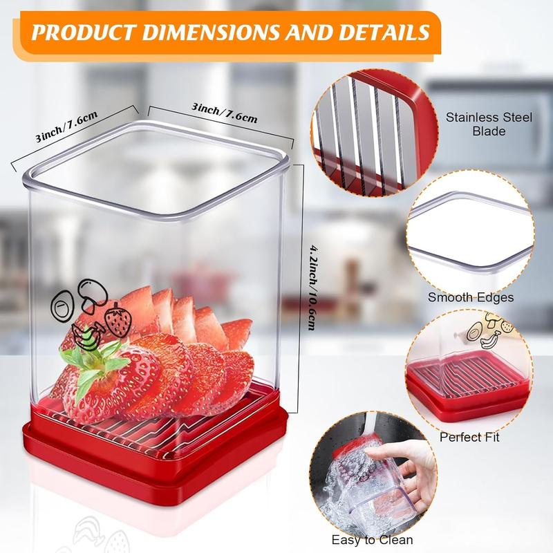 Speed Cup Slicer with Push Plate Portable Cup Slicer Efficient Fruit Slicer Cup Multifunctional Cup Cutter Compact Strawberry