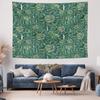 Botanical Tapestry Forest Green Wall Hanging Nature Landscape Home Decor Room Divider Backdrop Picnic Blanket Large Wall Art