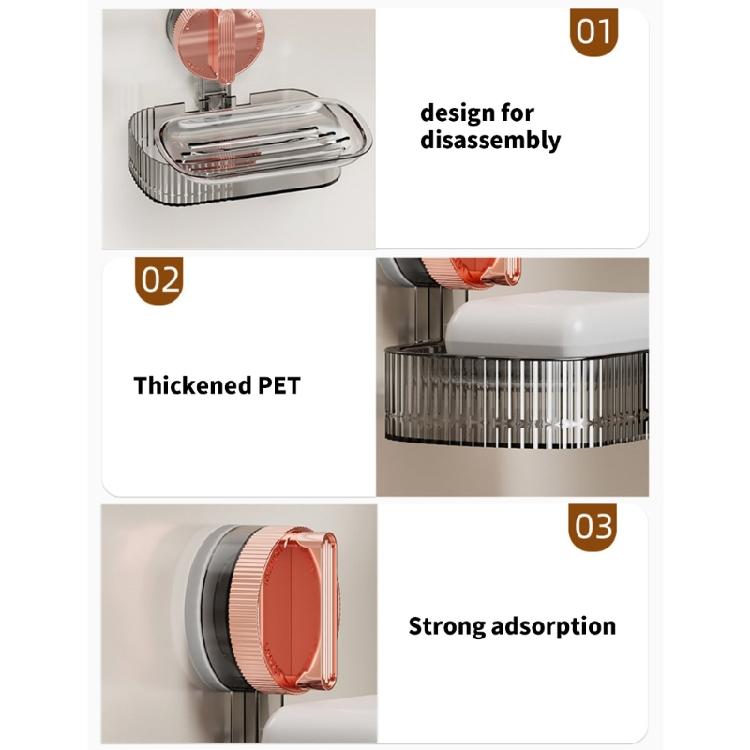 Premium Bathroom Soap Trays Suction Designs Soap Containers Not Drilling Needed Soap Box Suitable For Various Surfaces