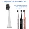 4 Pcs/Pack Replacement Heads for BURST Sonic Electric Toothbrush Ultra Soft Bristles for Deep Clean | Stain & Plaque Removal