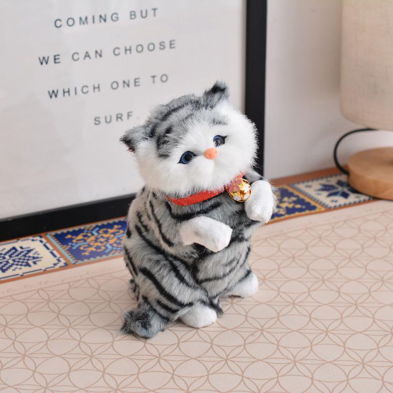 Adorable Cat Figurine with Bell - Perfect Birthday Gift for Girlfriends, Kids, and Cat Lovers