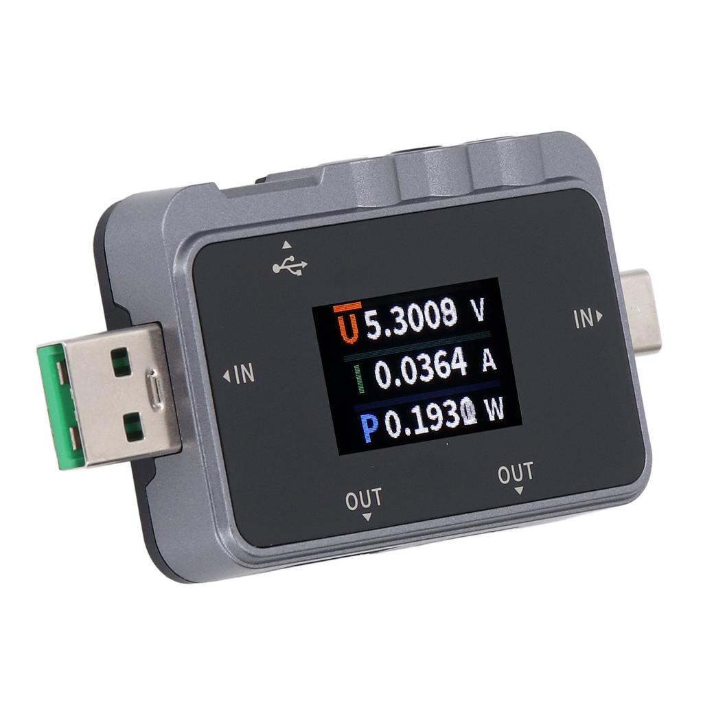 USB Tester 5 Set Data Storage Dynamic Monitoring USB A Type C Voltage Current Power Multimeter 4-24V
