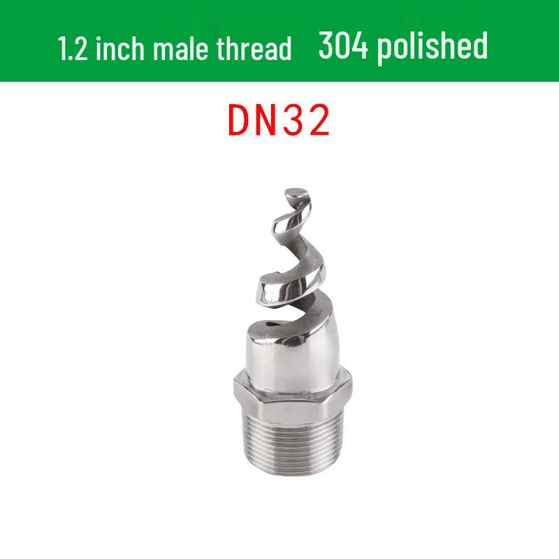 Stainless Steel Anti-Clog Spiral Spray Nozzle for Cooling Tower & Fire Protection