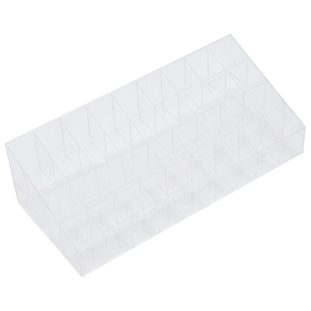 36 Grids Transparent Lipstick Display Case Storage Box Nail Brush Organizer Cosmetic Display