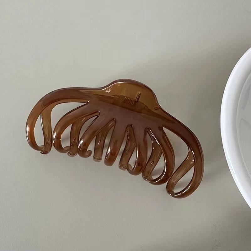 Korea Large Hair Claw  for Women Fashion Big Hair Clip Girls Claw Clip for Thick Hair Black Hairclip Ponytail Clip Accessories