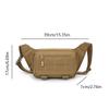 Taktische Bauchtasche für Herren, Nylon-Hüfttasche, Große Kapazität, Wasserdicht, Für Wandern, Sport, Crossbody-Umhängetasche für Radfahren, Reisen