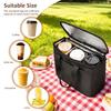 3 Cups Drink Delivery Insulated Bag Portable Carrier Takeaway Thermal Warm Cooler Tote Bag Picnic Supplies Storage Bag