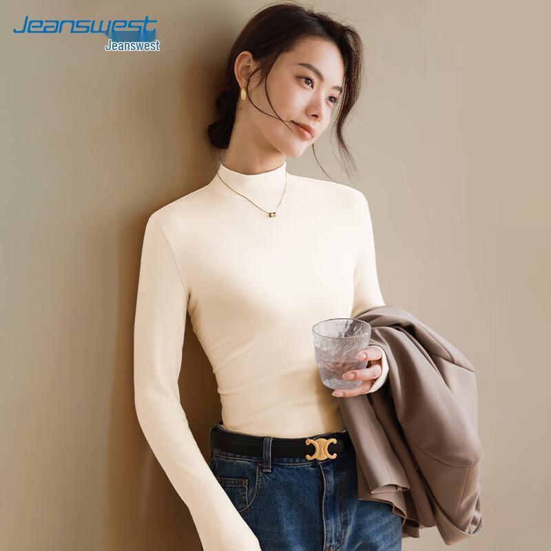 Jeanswest Women s Half Turtleneck Thermal Long Sleeve Base Layer T-Shirt XL